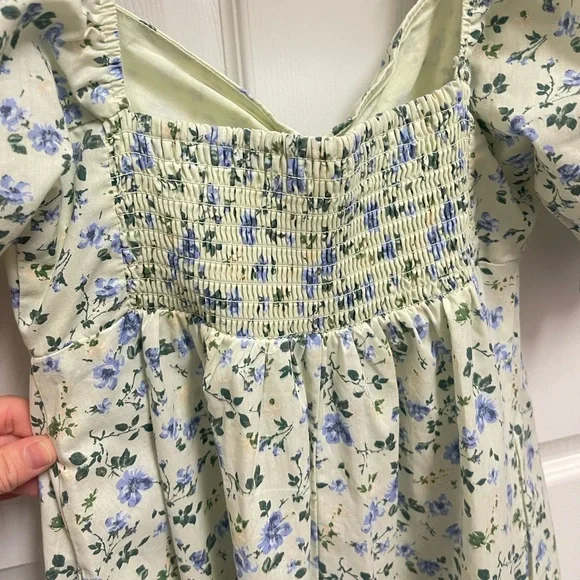 Abercrombie & Fitch Green Floral Midi Dress - Picture 10 of 13